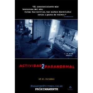  Paranormal Activity 2 Poster Movie Mexican (11 x 17 Inches 