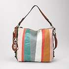Fossil MADDOX Leather Hobo Bag Purse Patchwork BRIGHT S
