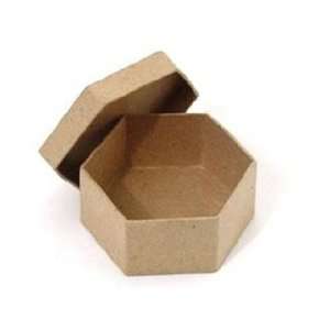  Craft Pedlars Paper Mache Box Mini Hex Kraft: Arts, Crafts 
