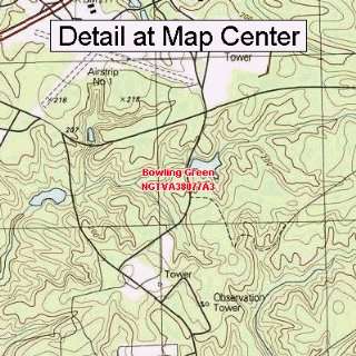 USGS Topographic Quadrangle Map   Bowling Green, Virginia (Folded 
