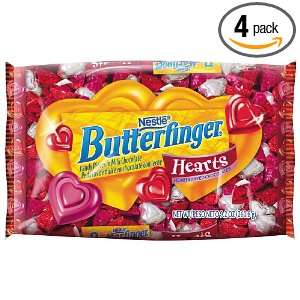 Nestle Butterfinger Valentines Hearts, 9.2 Ounce Bags (Pack of 4)