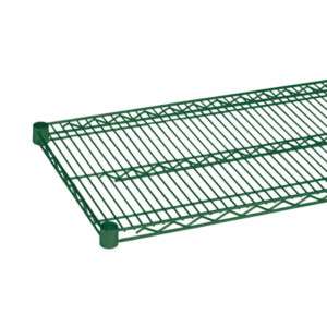 Green Epoxy Wire Shelving 18x72 Metro Style Shelf NSF  