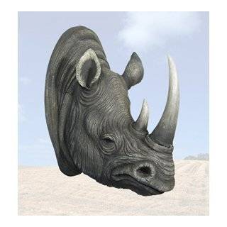  : Large Fake Rhino Head Wall Mount Plaque Sign: Explore similar items