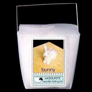  Bunny Wool Needle Felting Craft Kit by WoolPets. Made in 