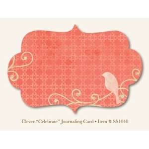  So Sophie Clever Die Cut Cardstock Journaling Card 