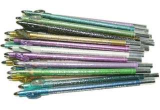 24 x Glitter Eyeliners Eyeline Pencils With Sharpeners  