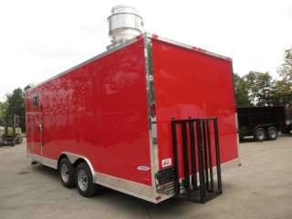 NEW 8.5 x 20 RED COMMERCIAL CONCESSION FOOD TRAVEL ENCLOSED TRAILER 