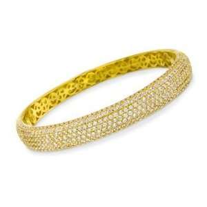  7.10 ct. t.w. CZ Bangle Bracelet In Vermeil. 7 Jewelry