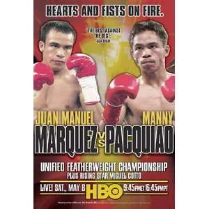   Pacquiao / Juan Manuel Marquez Boxing Fight Poster 