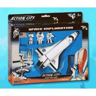  Space Shuttle 7 PIECE Playset W/SPACE Mission Sign Office 