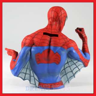 Marvel Spiderman 3D Figure Coin Bank Super Hero Piggy  