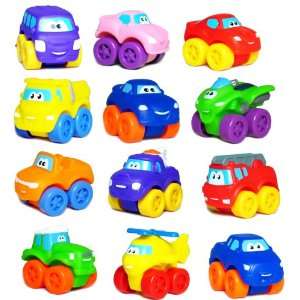   Wheels, 2 Soft Squeeze Mini Cars, Trucks and Copters.: Toys & Games