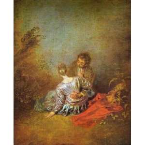  FRAMED oil paintings   Jean Antoine Watteau   24 x 30 