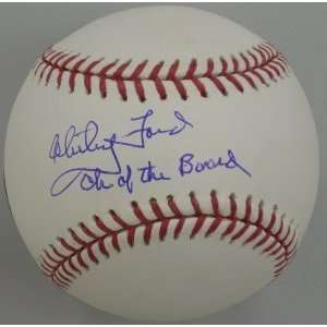  Whitey Ford Signed Ball   Official Major League Ch of the 