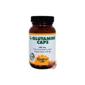 Country Life   L Glutamine 500 Mg W/B 6   100 Vegicaps