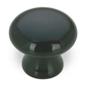 Country style expression   ceramic 1 3/8 diameter knob in black