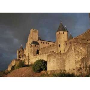  Stormy Evening in Medieval Castle Town of Carcassonne in 