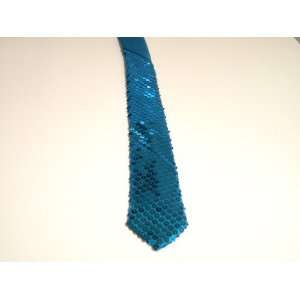  Sequin sparkle necktie (blue sequins) 