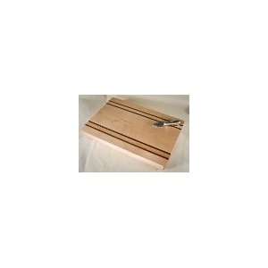  Tiger Maple With Double Walnut Stripe Cheese Board 17x12 