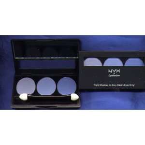  NYX 3 Color Eyeshadow Trio #4 BABY/SKY/& PACIFIC BLUES 