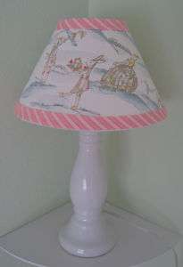 COTTONTAIL BUNNY TOILE BABY NURSERY LAMPSHADE BOY GIRL  