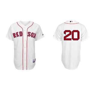Boston Red Sox #20 Kevin Youkilis White 2011 MLB Authentic Jerseys 