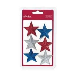  Pebbles Let Freedom Ring Folded Paper Stars; 3 Items/Order 
