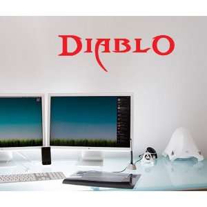 Diablo 3 Wall Art Sticker Decal Peel and Stick. Red FREE SHIPPING