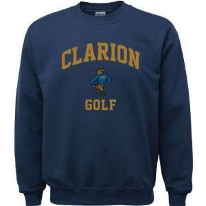   Clarion Golden Eagles Navy Youth Golf Arch Crewneck Sweatshirt Sports