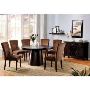  Zoie Round Dining Table in Espresso: Furniture & Decor