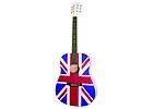   Steel String Dreadnought Acoustic Guitar   Union Jack British UK Flag