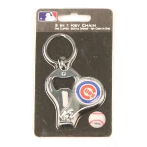  Chicago Cubs 3 in 1 Key Chain / Bottle Opener / Nail 