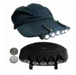 5LED Cap Hat Hand Free Hunting Fishing Light Headlamp Z  