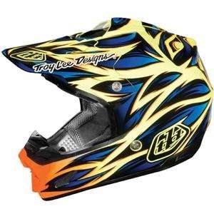  Troy Lee Designs SE3 Beast Helmet   2X Large/Blue/Yellow 