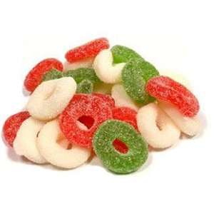 Christmas Wreaths Red, Green, White Jelly Candy 1.5 LB  