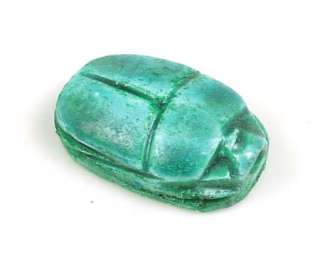 35mm Egyptian Scarab green Alabaster Pendant Bead  