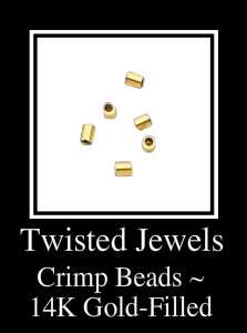 14K Gold Filled 2mm Crimp Beads ~ 100 Pk  
