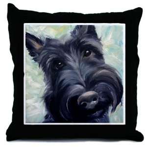 Scottie DOG Pets Throw Pillow by 
