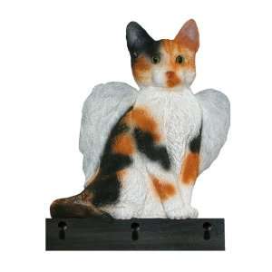 Calico Angel Cat Key Ring and Leash Holder Gift 