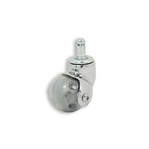 Cool Casters   Ball Wheel, Chair Caster, Clear / Grey Wheel, Chrome 