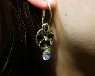 New Fashion Glod Crystal Chandelier Earrings  