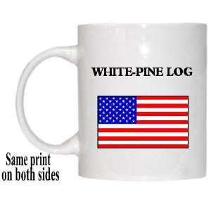  US Flag   White Pine Log, Georgia (GA) Mug: Everything 