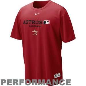  Nike Houston Astros Brick Red Dri FIT Team Issue 