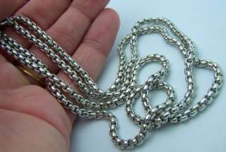   Silver 30 Lobster Claw Jewelry Chain Cuban Link Thick Necklace  