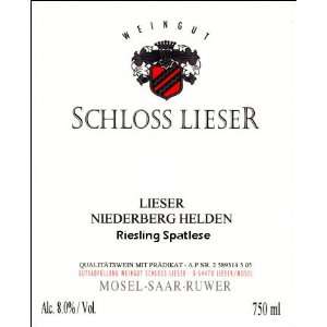  2007 Schloss Lieser Riesling Spatlese Niederberg Helden 