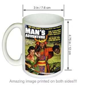  The Stag Party Mans Adventure Pulp Cover Art COFFEE MUG 