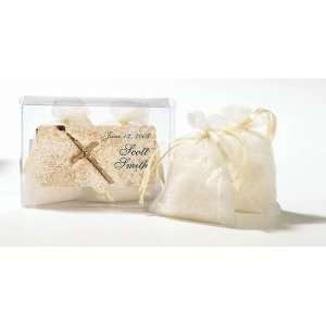 Baby Keepsake: Rosary Design Personalized Fresh Linen Scented Bath 