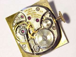 Gruen Veri Thin ~ Vintage Curvature Mens Wristwatch 17 Jewels / 10K 