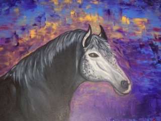 ROGUE STALLION Painted Ponies Custom Horse Canvas Art  