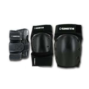  SMITH Scabs Youth 3 Piece Black Safety Gear Set: Sports 